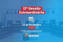 12ª Sessão Extraordinária 2022 - 23/11/2022