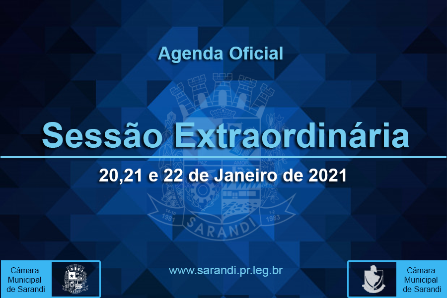 1ª Sessão Extraordinária 2021
