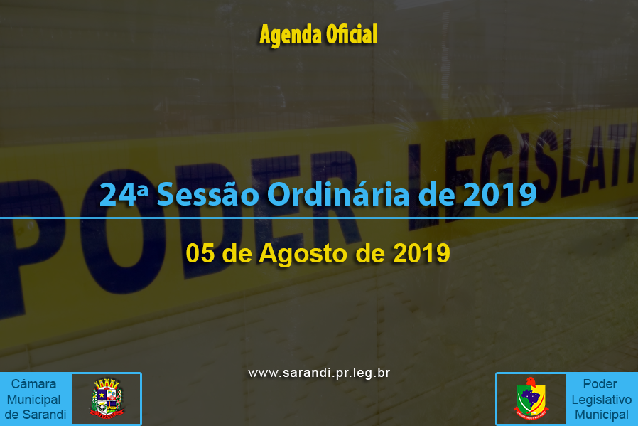 24ª Sessão Ordinária 2019