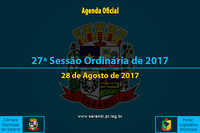 27ª Sessão Ordinária de 2017 - 28/08/2017
