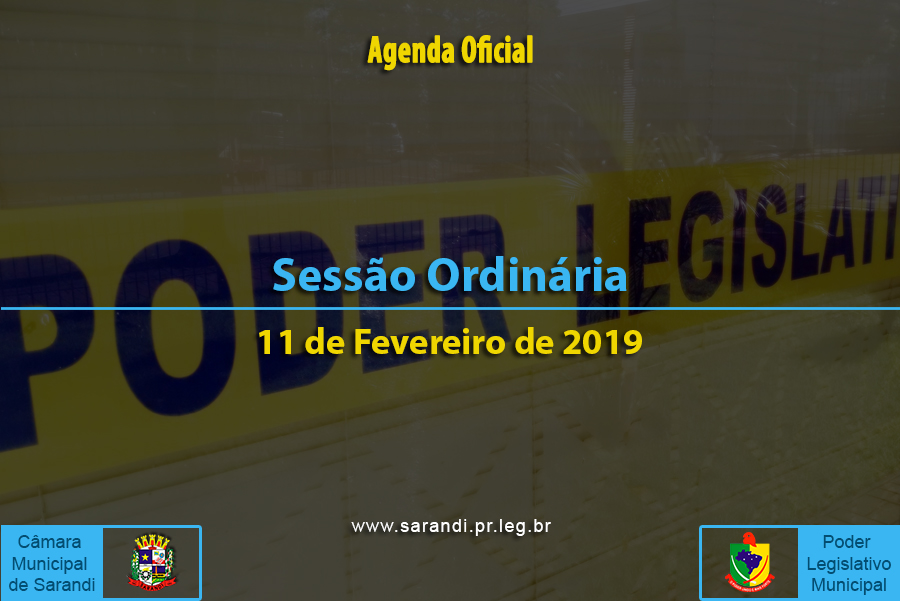 2ª Sessão Ordinária de 11 de Fevereiro de 2019