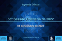 33ª Sessão Ordinária 2022 - 30/09/2022