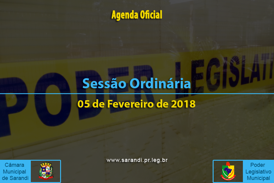 Sessão Ordinária de 05 de Fevereiro de 2018