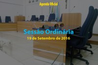 Sessão Ordinária de 19 de Setembro de 2016