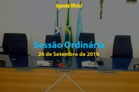 Sessão Ordinária de 26 de Setembro de 2016