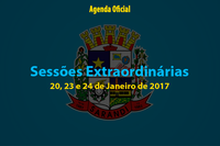 Sessões Extraordinárias de 20, 23 e 24 de Janeiro de 2017